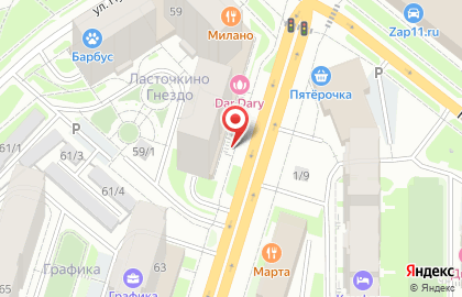 Магазин Бочка на улице Пушкина на карте