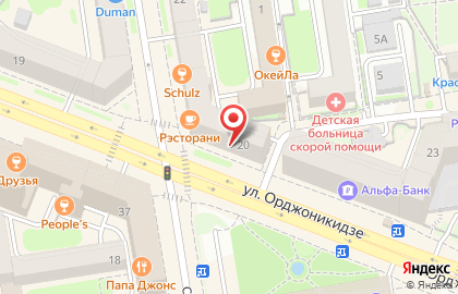Киоск по продаже мороженого, Центральный район на Советской улице на карте