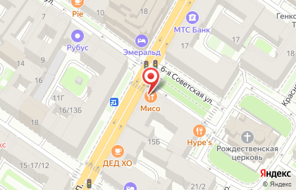 Ресторан Мисо на Суворовском проспекте на карте