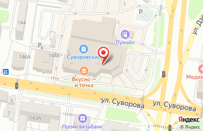 Банкомат Кузнецкий на улице Суворова, 144а на карте
