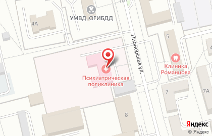 Отделение по оказанию психиатрической помощи Электростальская центральная городская больница на Пионерской улице на карте