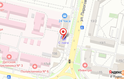 Росстройсервис на улице Пирогова на карте