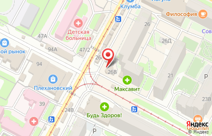 Магазин продуктов, ИП Железняков П.Ю. на карте