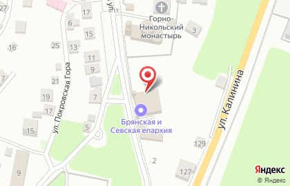 Горно-Никольский епархиальный мужской монастырь в Советском районе на карте
