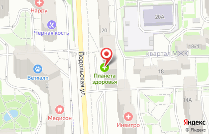 Фирменный магазин У Палыча на Подольской улице на карте