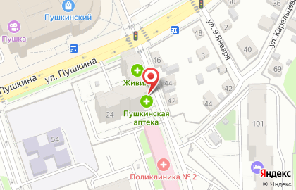 Аптека Пушкинская на карте