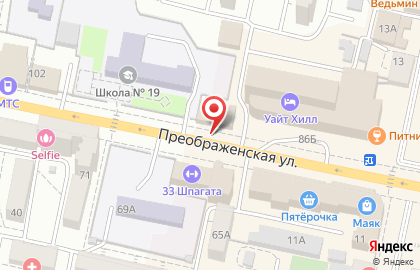 Ривьера на Преображенской улице на карте