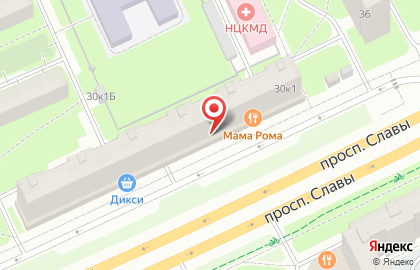Ресторан Стейк Давай на проспекте Славы на карте