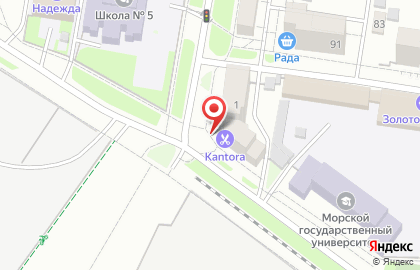 Парикмахерская для мужчин Barbershop Kantora на карте
