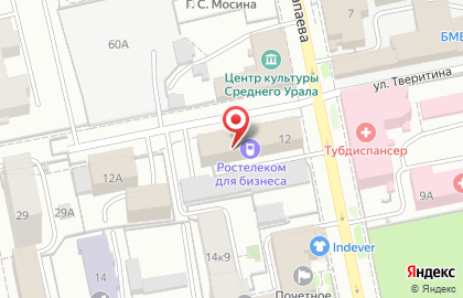 Технический центр Ростелеком для бизнеса в Ленинском районе на карте