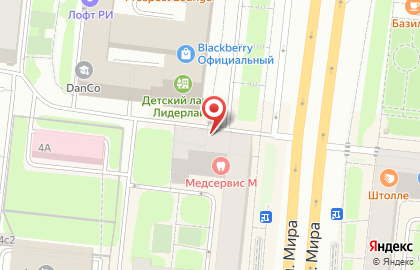Стоматология Медсервис М на карте