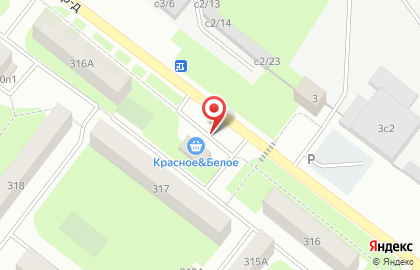 Магазин алкогольной продукции Красное & Белое на улице 3-й микрорайон на карте
