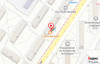 Деловая недвижимость в Заводском районе на карте
