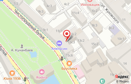 Чистые пруды на карте