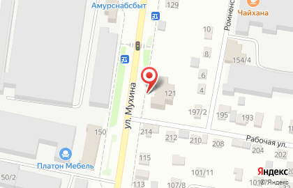 Магазин автозапчастей Автореал УАЗ в Благовещенске на карте