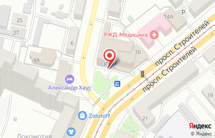 Торговый дом Евразия в Железнодорожном районе на карте