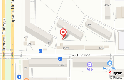 Орехова на карте