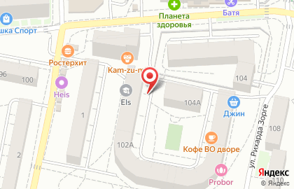 Зоомагазин на ул. Аксакова, 102-102а на карте