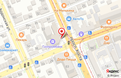 Почта Банк во Владикавказе на карте