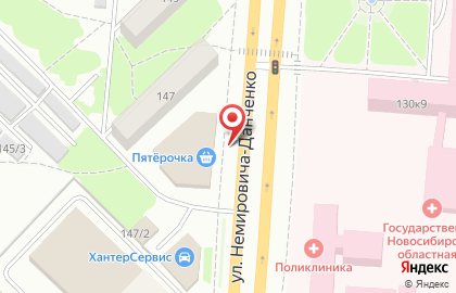 Супермаркет Горожанка на улице Немировича-Данченко на карте