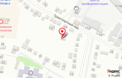 Салон ритуальных услуг Монумент в Транспортном переулке на карте