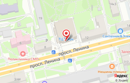 Цветочная база Флория на проспекте Ленина на карте