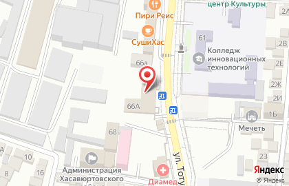 Диализный центр Нефролайн в Хасавюрте на карте