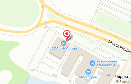 Центр проката автомобилей BN-Rent на Московском проспекте на карте