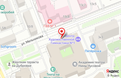 Дворец культуры на Мельникова, 7 ст1 на карте