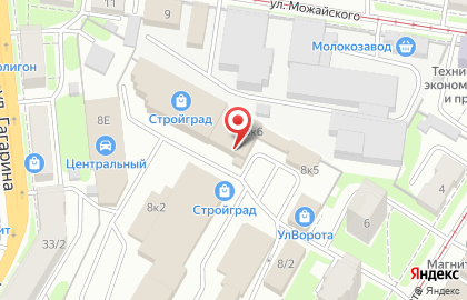 Магазин входных дверей Крепость в Ленинском районе на карте
