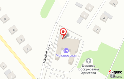 Ресторан Макаровский в Октябрьском районе на карте