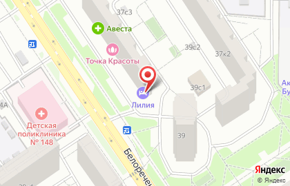 Отель Лилия на карте