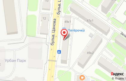 Супермаркет Пятёрочка в Зелёном проезде на карте
