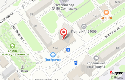 Бар Градус на Советской улице на карте