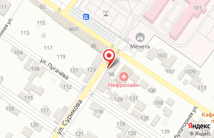 Продуктовый магазин в Грозном на карте