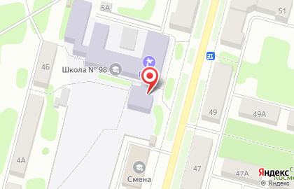 Средняя общеобразовательная школа №98, г. Железногорск на карте