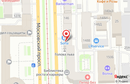 Тайский массаж "ТайВэй" на Московской в Московском районе на карте