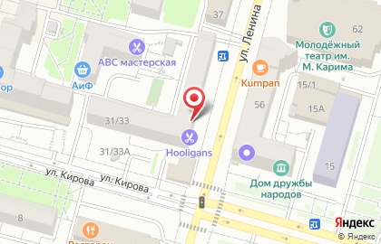 Мужская парикмахерская Hooligans barbershop на карте