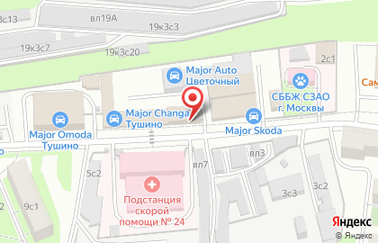 Лизинговая компания Major Лизинг в Цветочном проезде на карте