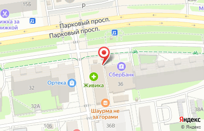 Кафе быстрого питания Doner Kebab на Парковом проспекте на карте