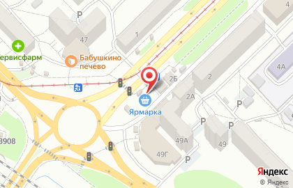 Магазин овощей и фруктов на улице Циолковского на карте