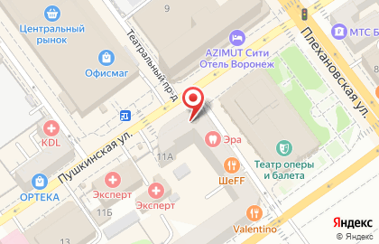 Юридическая компания Эгида на Пушкинской улице на карте