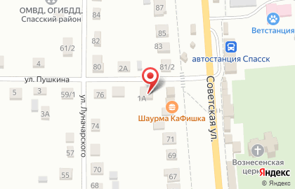 Салон связи Связной в Спасск-Рязанском на карте