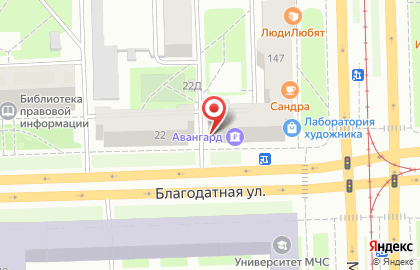 Магазин тканей и швейной фурнитуры Ткания на Московском проспекте на карте