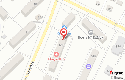 Рыболовный магазин Поплавок на улице Чапаева на карте