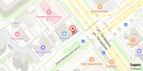Центр доктора Бубновского на улице Чичерина на карте