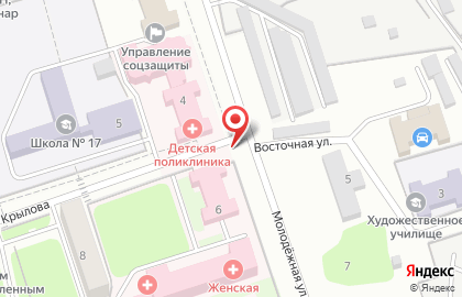 Детская поликлиника, г. Новоалтайск на карте