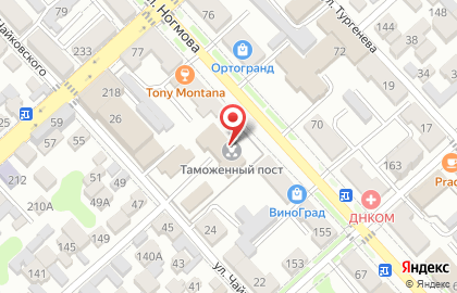 Таможенный пост на улице Ногмова на карте