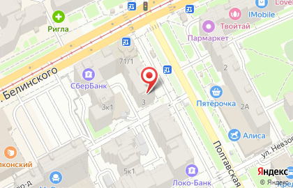 Промсвязьбанк на Полтавской улице на карте