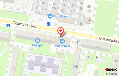 Магазин Растяпино на Советской улице на карте